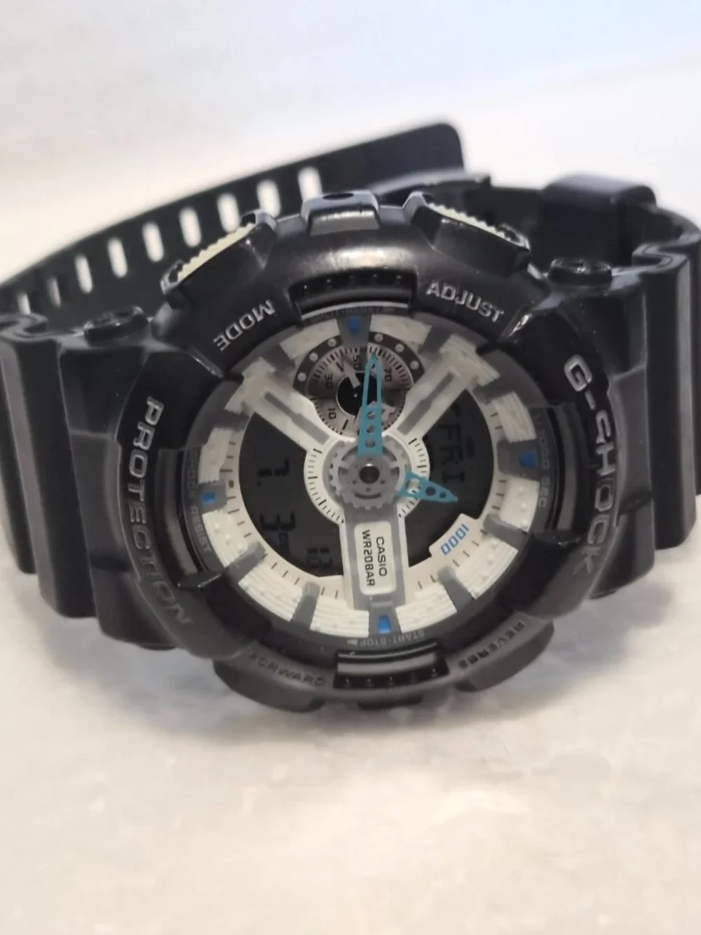 Casio G Shock Black analog and digital GA-110